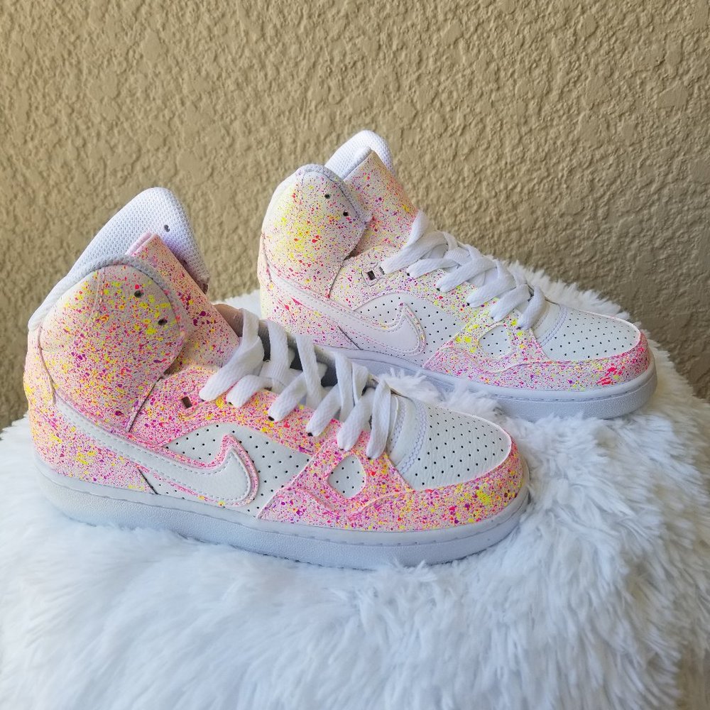 Nike Son of Force Mid custom (GS)  White 615158-10